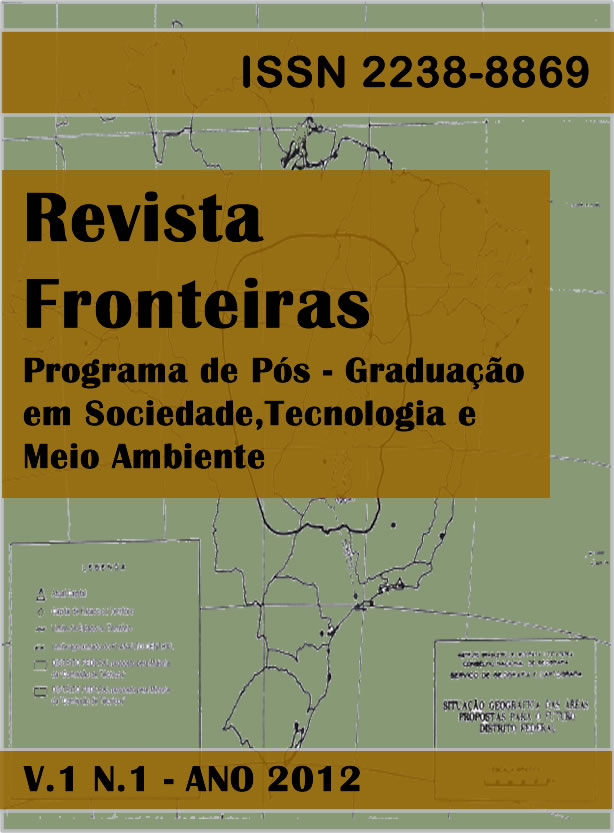 					View Vol. 1 No. 1 (2012): REVISTA FRONTEIRAS - ISSN 2238-8869
				